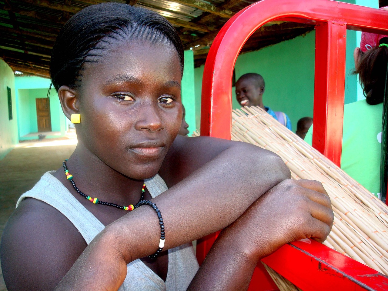 girl, woman, african