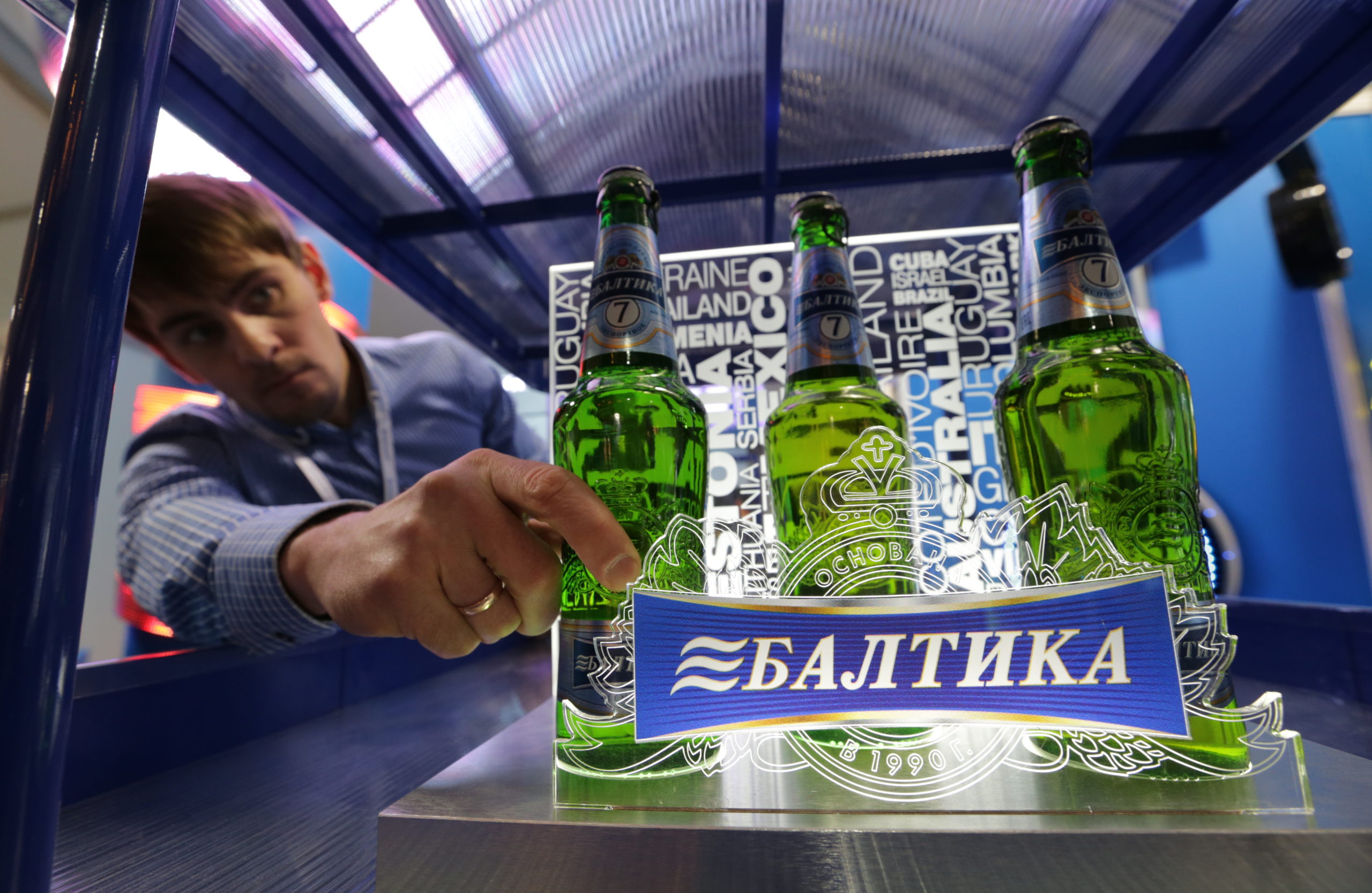 bouteilles de bière Baltika