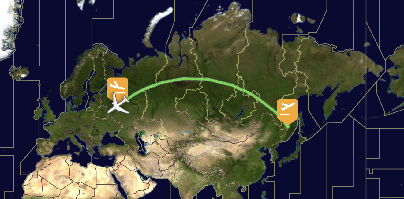 de Khabarovsk à Moscou